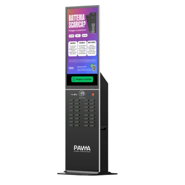 totem ricarica cellulari powerbank station 32a