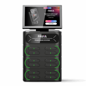 totem ricarica cellulari smart black fronte