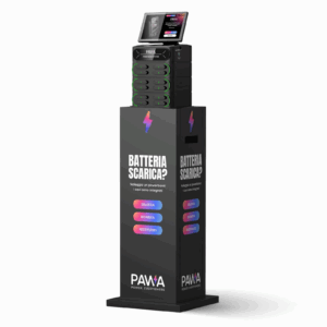 Totem ricarica cellulari "SMART" - Powerbank Station da 12 slot